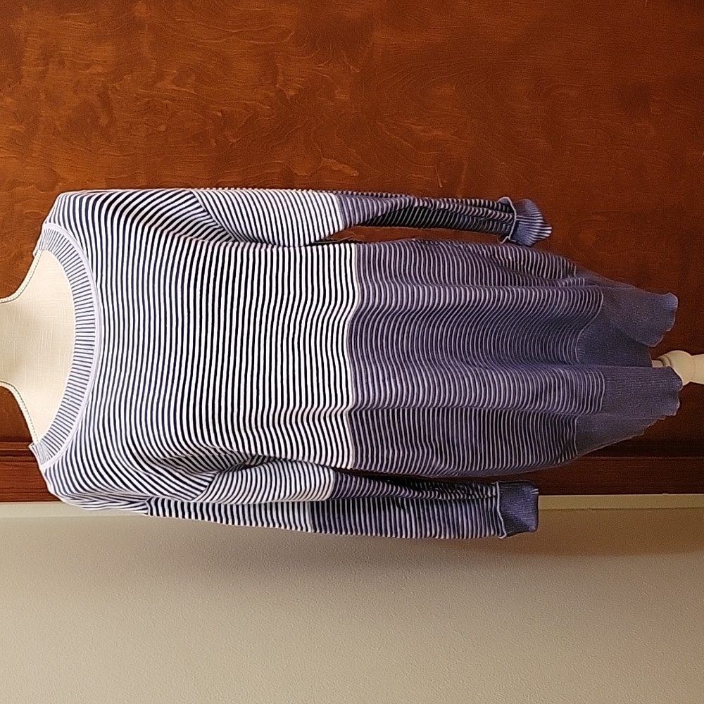 Anthropologie Daily Practice Comfy Ribbed Sweater Dress with Stripes - Small